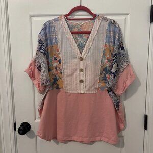 Easel Brand Women’s Boutique Top - Medium Pink